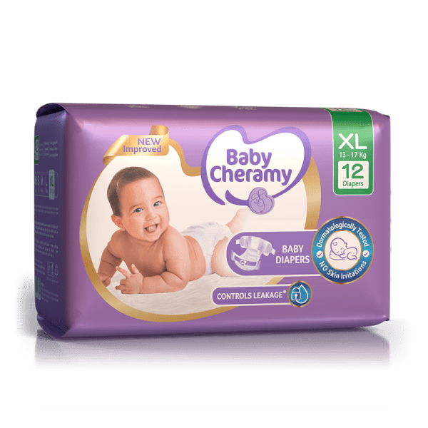Baby Cheramy Baby Diapers- Extra Large (XL) 12S