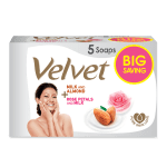 Velvet Soap Eco Pack 350G (Milk 70GX3 + Rose 70GX2)
