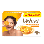 Velvet Soap Orange & Honey 70G -Rs.115/-