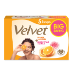 Velvet Soap Eco Pack 350G (Orange 70GX3 + Rose 70GX2)