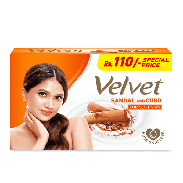Velvet Soap Sandal & Curd 70G