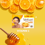 Velvet Soap Orange & Honey 70G -Rs.115/- - Image 2