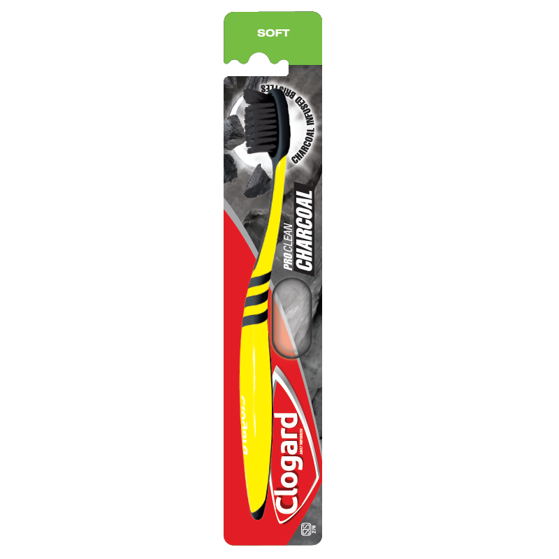 Charcoal soft Clogard Toothbrush Charcoal - Soft - Image 1